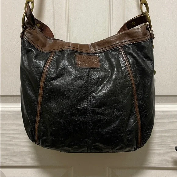 Fossil |Heritage |"Long Live Vintage"|Two-Tone | Leather |Crossbody/Shoulder Bag - Picture 7 of 16